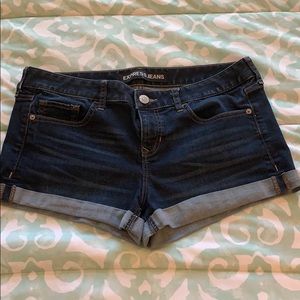Dark denim Express Shorts